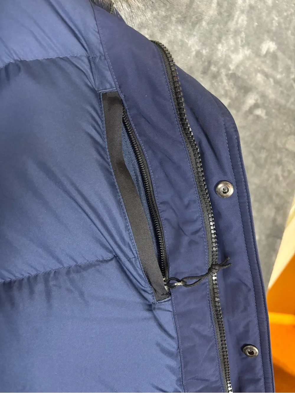 NEW North Face Mens XL McMurdo Parka Puffer Jacket Blue Fur Hood Winter Coat Ski